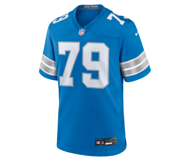Larry Borom Detroit Lions Nike Team Game Jersey Blue