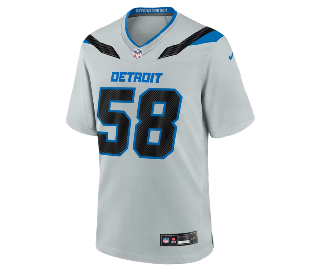 Penei Sewell Detroit Lions Nike 2026 Rivalries Collection Game Jersey Silver