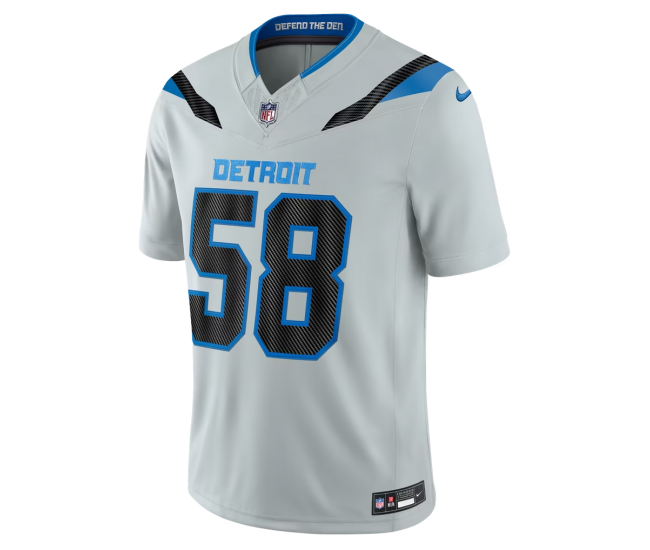 Penei Sewell Detroit Lions Nike 2026 Rivalries Collection Stitched Limited Jersey Silver