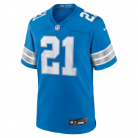Roger McCreary Detroit Lions Nike Team Game Jersey Blue