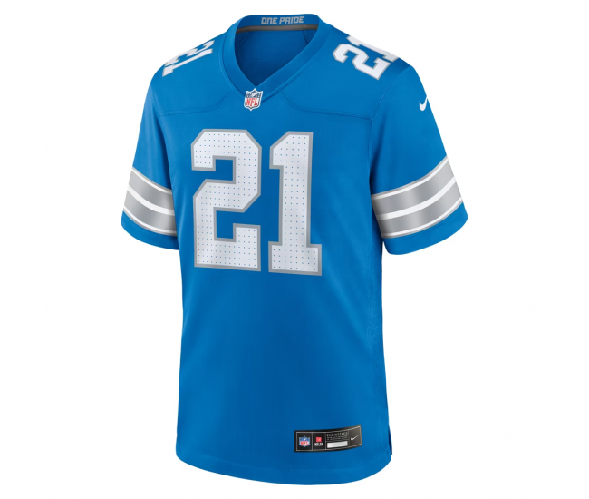 Roger McCreary Detroit Lions Nike Team Game Jersey Blue
