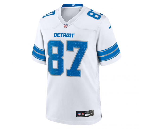 Sam LaPorta Detroit Lions Nike White Game Jersey White