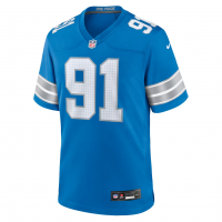 Tyleik Williams Detroit Lions Nike Team Game Jersey Blue