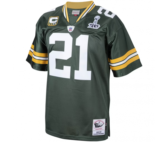 Charles Woodson Green Bay Packers 2010 Mitchell & Ness Authentic Throwback Retired Player Jersey Green