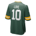 Jordan Love Green Bay Packers Nike Player Game Jersey Green