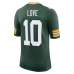Jordan Love Green Bay Packers Nike Vapor Untouchable Stitched Limited Jersey Green