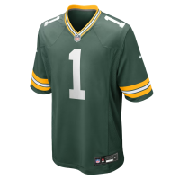 Number 1 Groom Green Bay Packers Nike Game Jersey Green