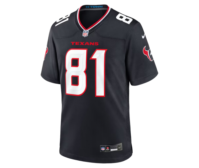 Jayden Higgins Houston Texans Nike Game Jersey Navy