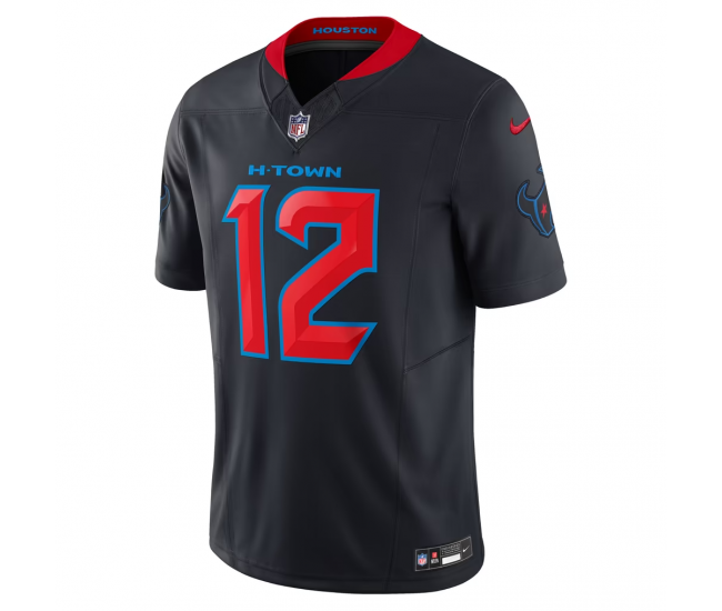 Nico Collins Houston Texans Nike Alternate 2 Vapor F.U.S.E. Limited Jersey Navy