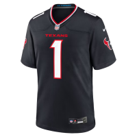 Number 1 Groom Houston Texans Nike Game Jersey Navy