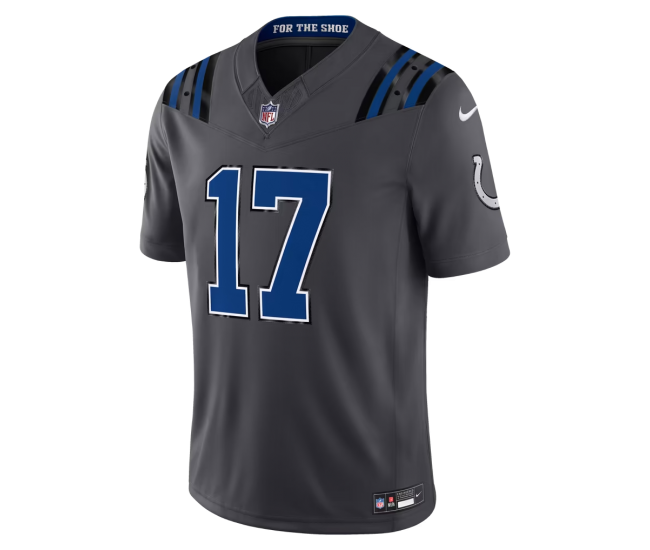 Daniel Jones Indianapolis Colts Nike 2026 Rivalries Collection Stitched Limited Jersey Anthracite