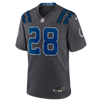 Jonathan Taylor Indianapolis Colts Nike 2026 Rivalries Collection Game Jersey Anthracite