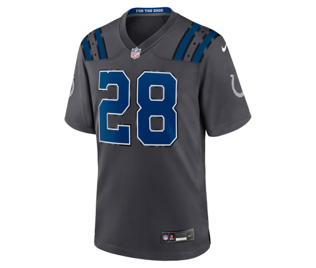 Jonathan Taylor Indianapolis Colts Nike 2026 Rivalries Collection Game Jersey Anthracite