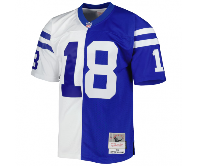 Peyton Manning Indianapolis Colts Mitchell & Ness 1998 Split Legacy Replica Jersey Royal White