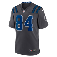 Tyler Warren Indianapolis Colts Nike 2026 Rivalries Collection Game Jersey Anthracite