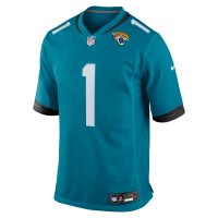 Number 1 Groom Jacksonville Jaguars Nike Game Jersey Teal