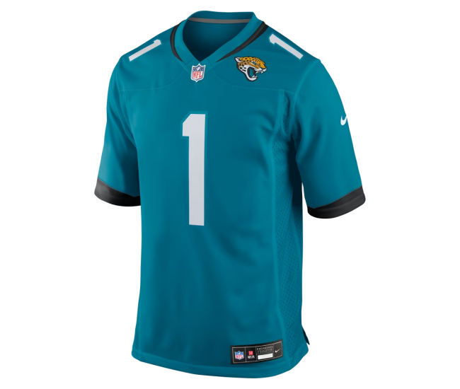 Number 1 Groom Jacksonville Jaguars Nike Game Jersey Teal