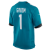 Number 1 Groom Jacksonville Jaguars Nike Game Jersey Teal