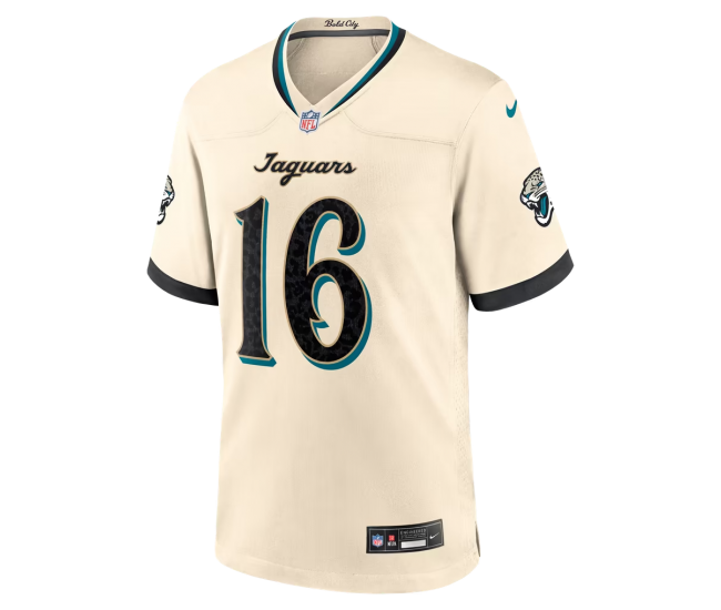 Trevor Lawrence Jacksonville Jaguars Nike 2026 Rivalries Collection Game Jersey Natural