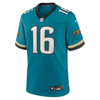 Trevor Lawrence Jacksonville Jaguars Nike Prowler Throwback Player Game Jersey Teal