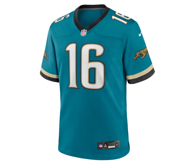 Trevor Lawrence Jacksonville Jaguars Nike Prowler Throwback Player Game Jersey Teal