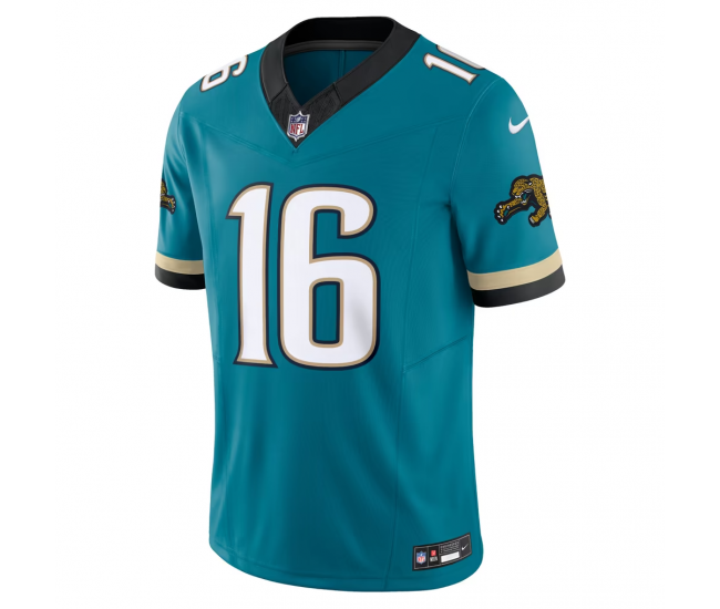 Trevor Lawrence Jacksonville Jaguars Nike Prowler Throwback Vapor F.U.S.E. Limited Jersey Teal