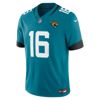 Trevor Lawrence Jacksonville Jaguars Nike Team Vapor F.U.S.E. Stitched Limited Jersey Teal