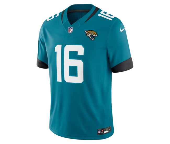 Trevor Lawrence Jacksonville Jaguars Nike Team Vapor F.U.S.E. Stitched Limited Jersey Teal