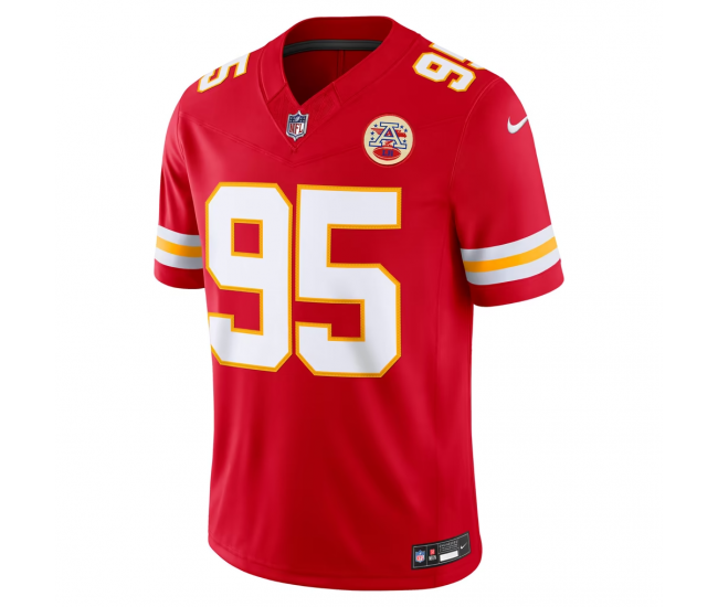 Chris Jones Kansas City Chiefs Nike Team Vapor F.U.S.E. Stitched Limited Jersey Red