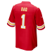 Number 1 Dad Kansas City Chiefs Nike Game Jersey Red