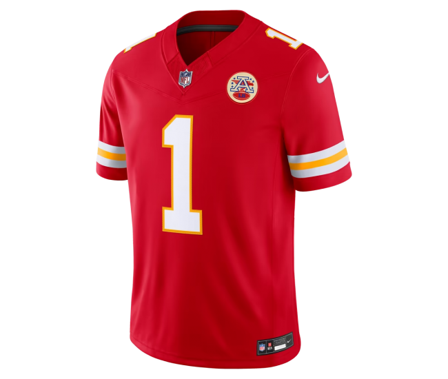 Xavier Worthy Kansas City Chiefs Nike Team Vapor F.U.S.E. Stitched Limited Jersey Red