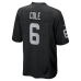 AJ Cole Las Vegas Raiders Nike Game Jersey Black