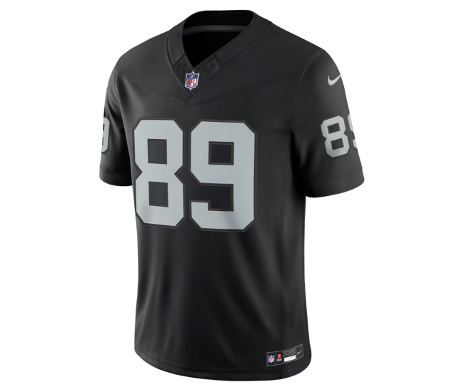 Brock Bowers Las Vegas Raiders Nike Team Vapor F.U.S.E. Stitched Limited Jersey Black