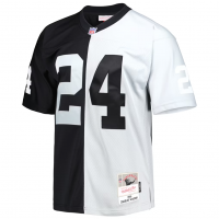 Charles Woodson Las Vegas Raiders Mitchell & Ness 1998 Split Legacy Replica Jersey Black Silver