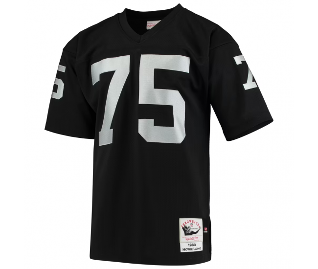 Howie Long Las Vegas Raiders 1983 Mitchell & Ness Authentic Throwback Retired Player Jersey Black
