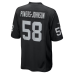 Jackson Powers-Johnson Las Vegas Raiders Nike Team Game Jersey Black
