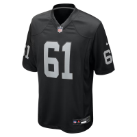 Jordan Meredith Las Vegas Raiders Nike Game Player Jersey Black