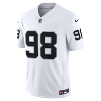 Maxx Crosby Las Vegas Raiders Nike Vapor F.U.S.E. Stitched Limited Jersey White