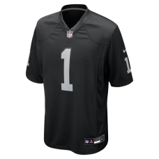 Number 1 Groom Las Vegas Raiders Nike Game Jersey Black Number 1 Groom Las Vegas Raiders Nike Game Jersey Black