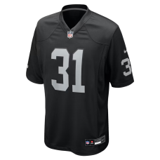 Treydan Stukes Las Vegas Raiders Nike Team Game Jersey Black Treydan Stukes Las Vegas Raiders Nike Team Game Jersey Black