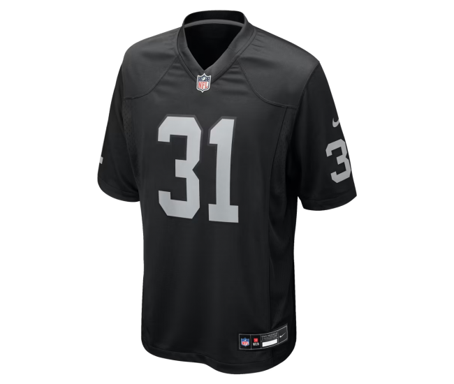 Treydan Stukes Las Vegas Raiders Nike Team Game Jersey Black