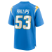 Del'Shawn Phillips Los Angeles Chargers Nike Team Game Jersey Powder Blue