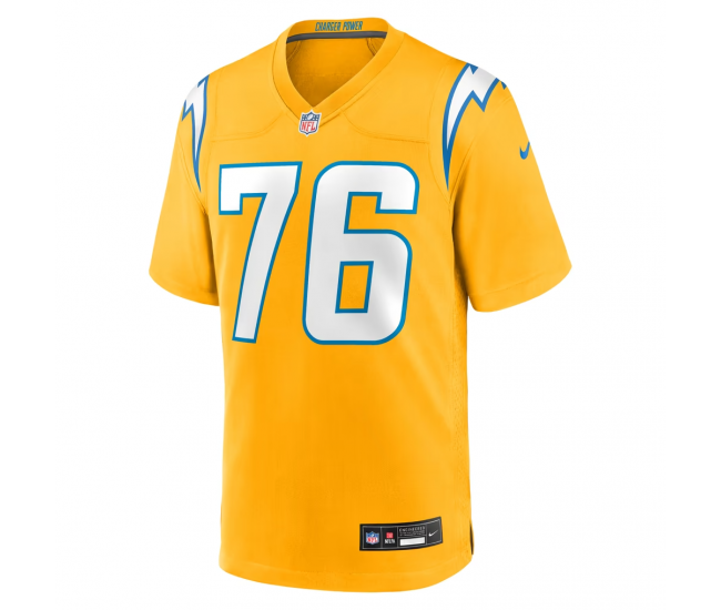 Joe Alt Los Angeles Chargers Nike Alternate Charger Power Game Player Jersey Gold