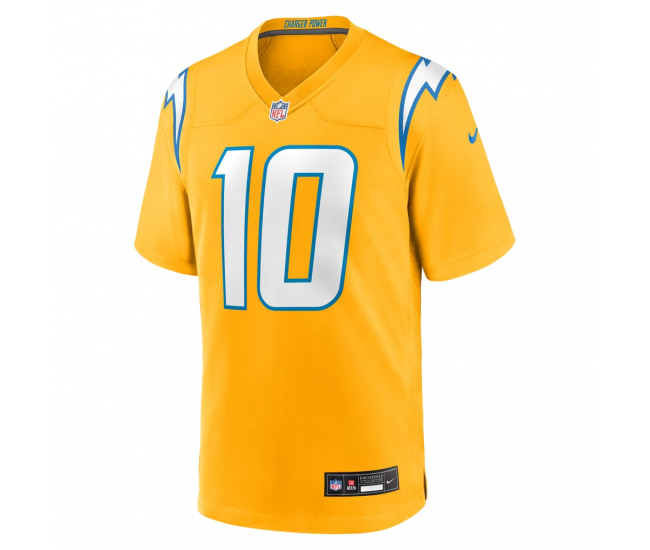 Justin Herbert Los Angeles Chargers Nike Alternate Charger Power Game Player Jersey Gold