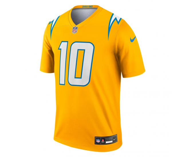 Justin Herbert Los Angeles Chargers Nike Alternate Charger Power Legend Player Performance Top Gold