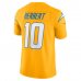 Justin Herbert Los Angeles Chargers Nike Alternate Charger Power Vapor F.U.S.E. Limited Jersey Gold