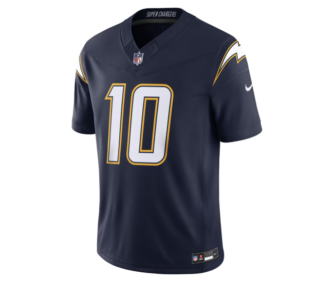 Justin Herbert Los Angeles Chargers Nike Alternate Super Chargers Vapor F.U.S.E. Stitched Limited Jersey Navy