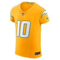 Justin Herbert Los Angeles Chargers Nike Alternate Vapor F.U.S.E. Elite Jersey Gold