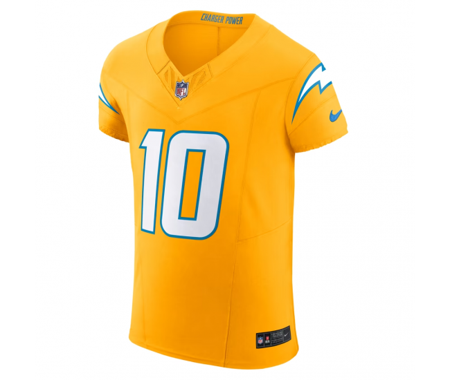 Justin Herbert Los Angeles Chargers Nike Alternate Vapor F.U.S.E. Elite Jersey Gold