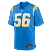 Kanai Mauga Los Angeles Chargers Nike Team Game Jersey Powder Blue